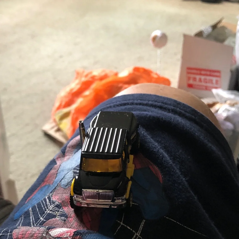 Black and Yellow Toy Truck - Mini Diecast Truck